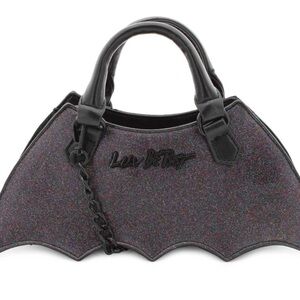 Betsey Johnson Bat Shaped Glitter Mini crossbody Bag